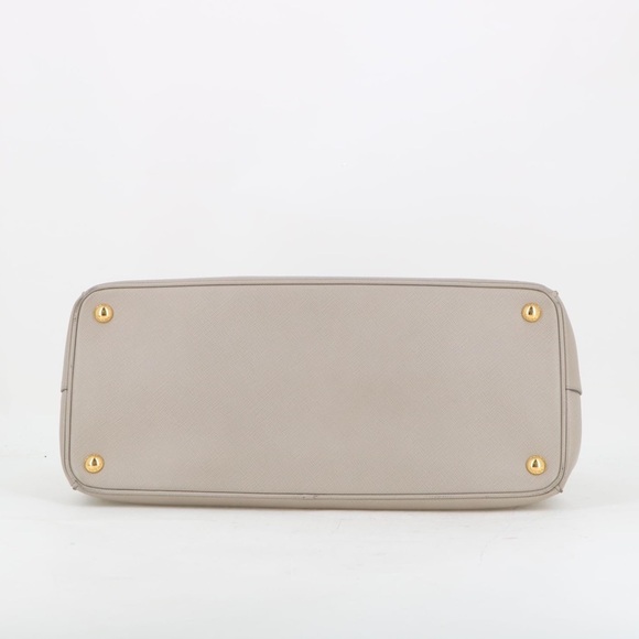 Authentic Prada Galleria double zip 2 way tote bag grey - Picture 6 of 11